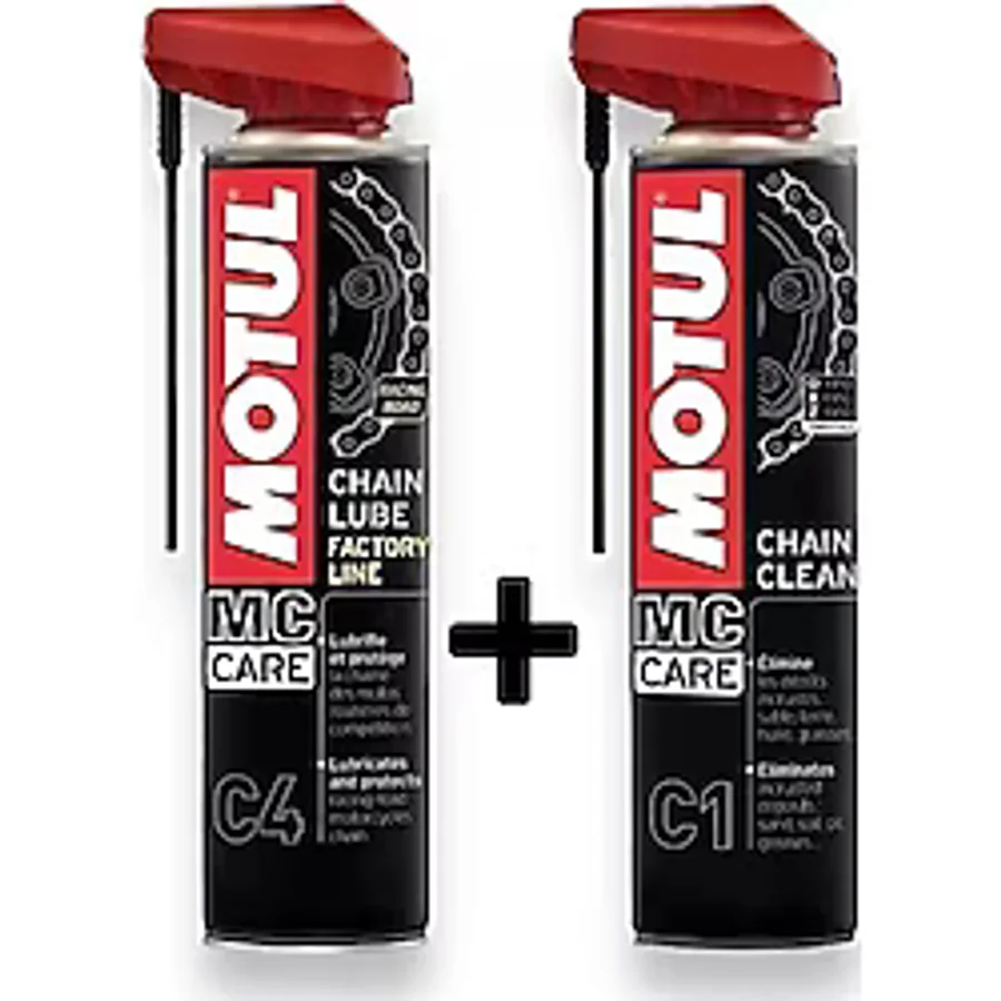 Motul C1 Zincir Temizleme + C4 Zincir Yağlama Seti