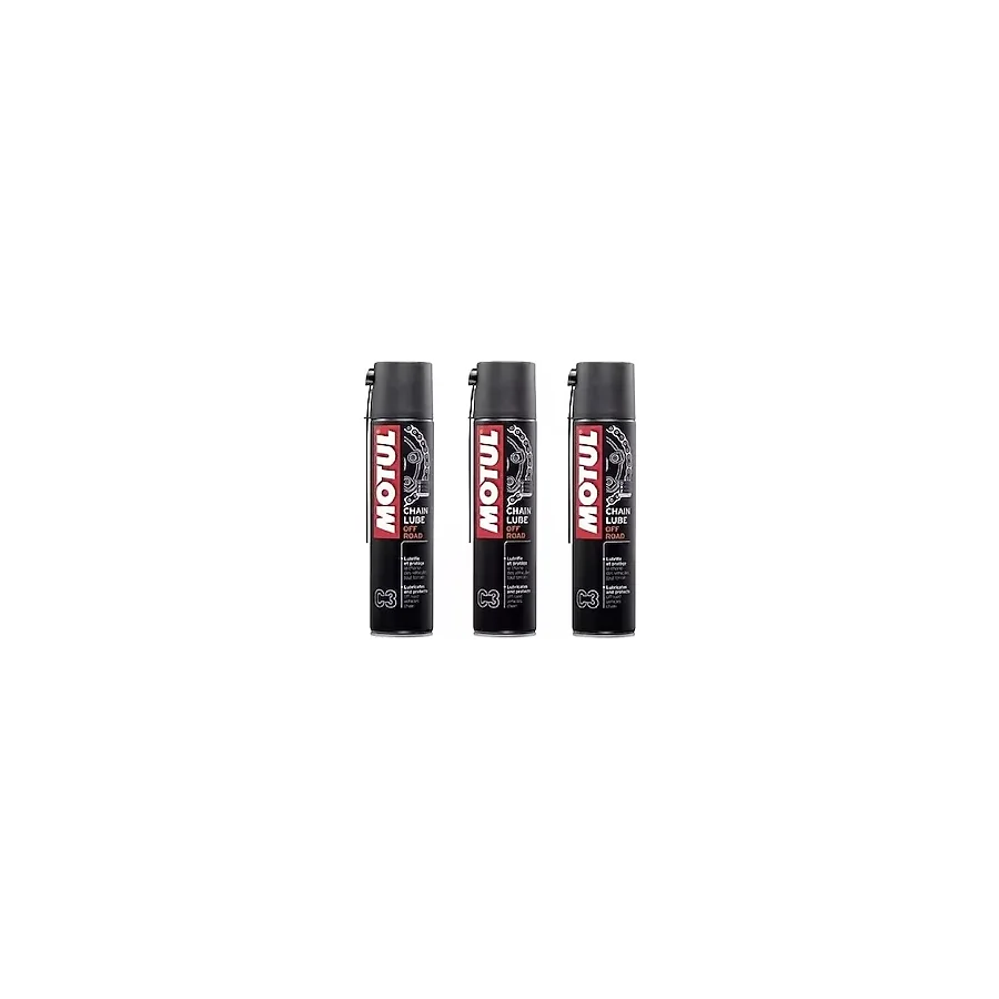 Motul C3 Chain Lube Off Road Motosiklet Zincir Yağı 400 ml - 3'lü Set - 400ml