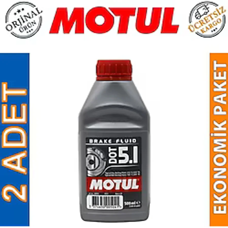 Motul Dot 5.1 500 ml 2 Adet Hidrolik Fren Yağı