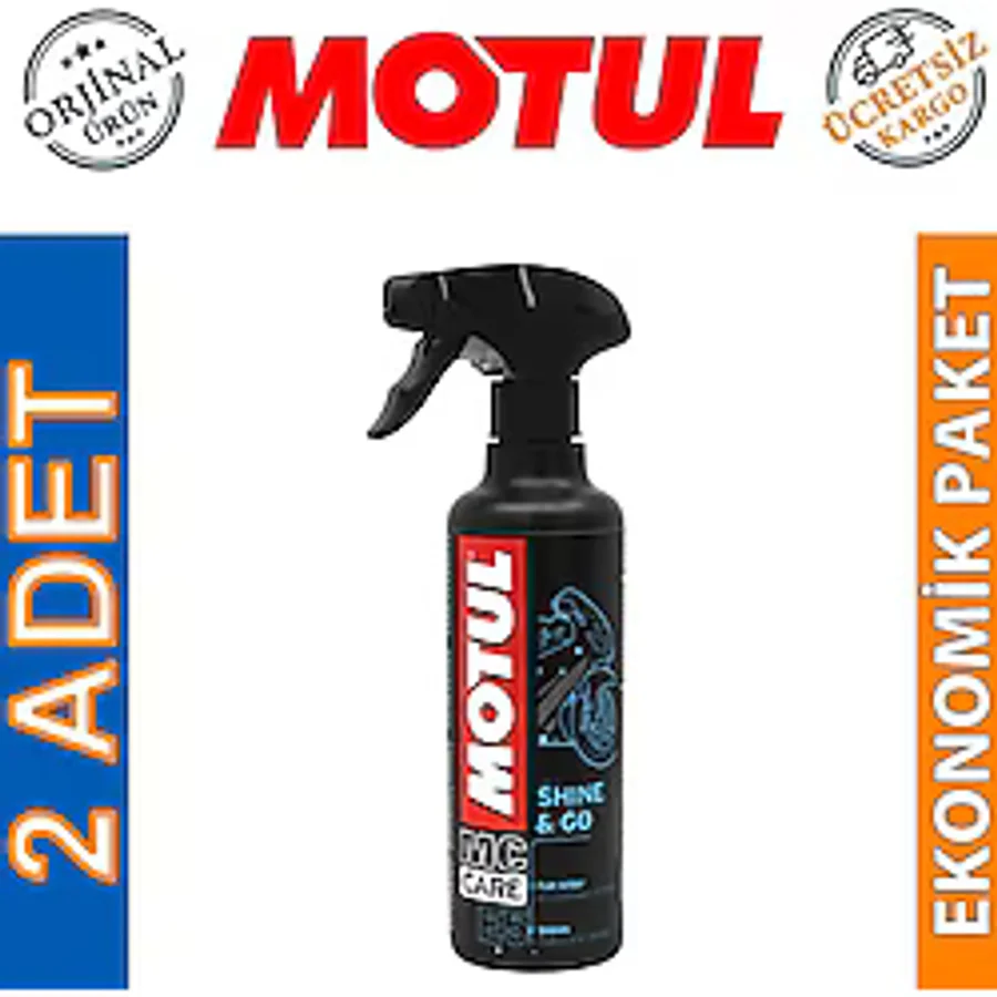 Motul E5 Shine & Go 400 Ml Hızlı Cila ve Parlatıcı Sprey 2 Adet