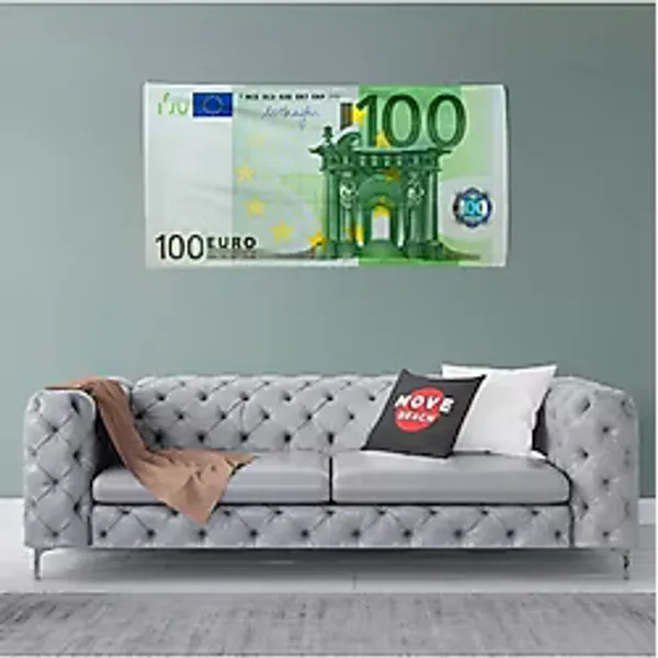 Move Home Euro Desenli Kumaş Duvar Örtüsü,Duvar Halısı