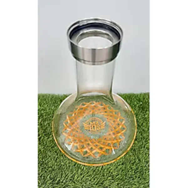 Mr Eds E24 Big Boss Pro X 4 Bilezikli Cam Şişe (Dip Dekor Gold)