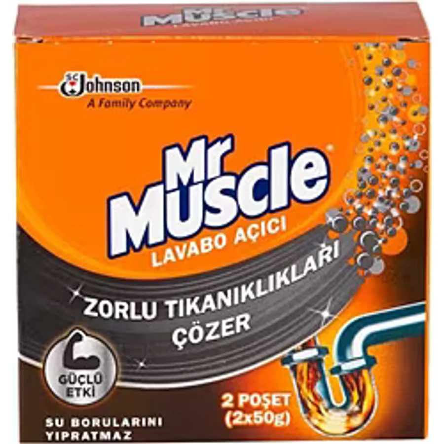 Mr. Muscle 50 gr 2'li Granül Lavabo Açıcı