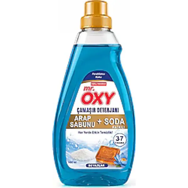 Mr. Oxy Arap Sabunu ve Soda Katkılı Beyazlar için Sıvı Deterjan 1.48 lt