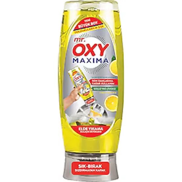 Mr. Oxy Limon Kokulu Sıvı Bulaşık Deterjanı 650 ml