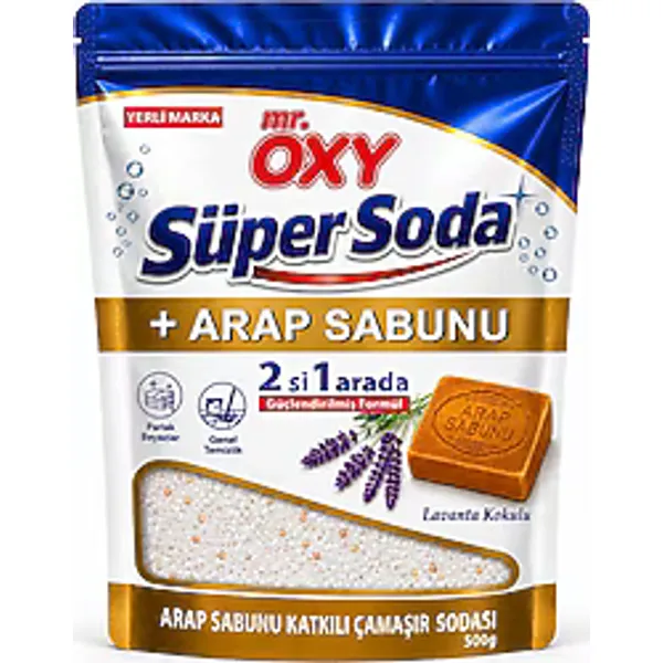 Mr. Oxy Süpersoda Arap Sabunlu Çamaşır Sodası 500 gr