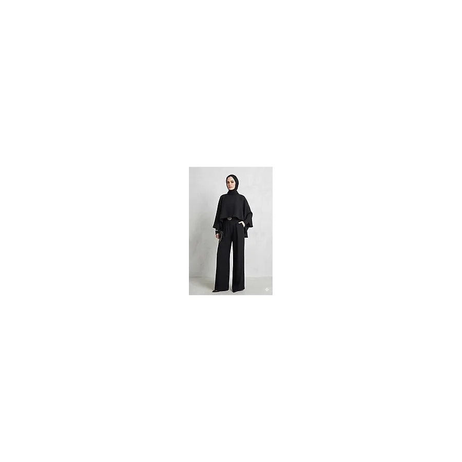 MrGül Collection Kadın Cool Premium Pelerinli Tulum Takım