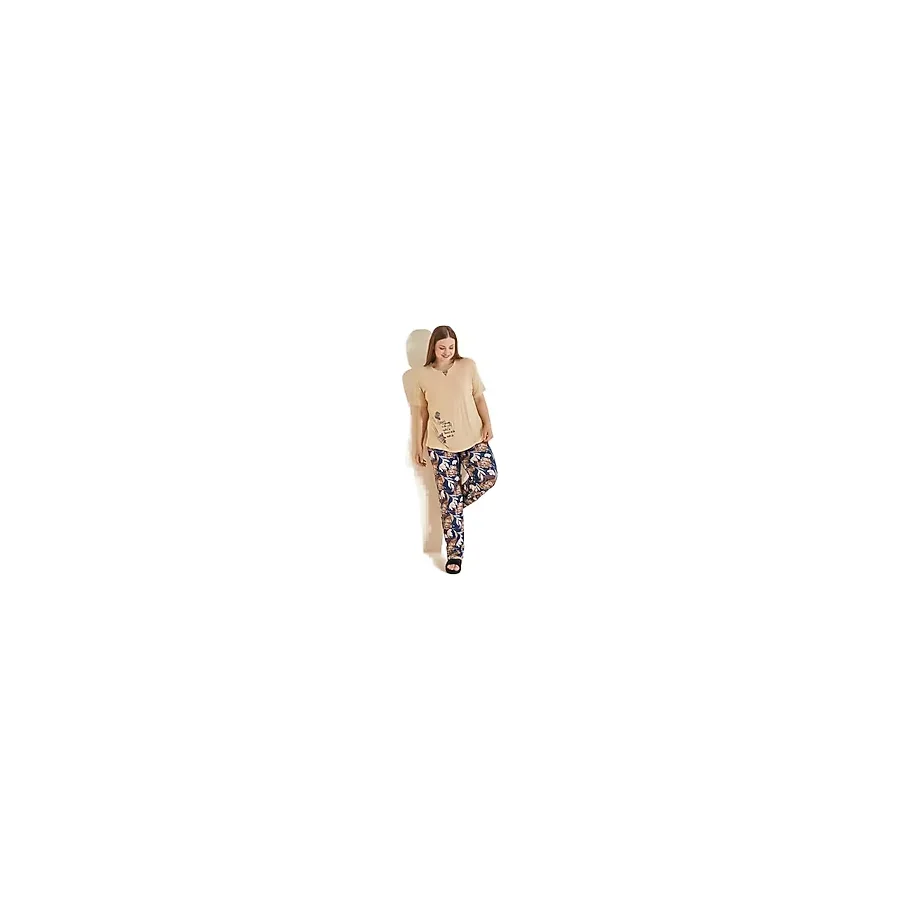 Mrs Justin Büyük Beden Kadın Ev Giyim & Pijama Takımı (Hamile)