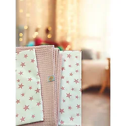 Mrvhome Bebek ve Çocuk Pike Takımı Pudra Star