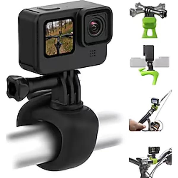 Ms 360 Kamera Esnek Tüp Dağı Bisiklet Motosiklet Gidon Rulo Bar Olta Kamışı Kayak Tutucu Aksesuarları Gopro Max Hero 12 11 10 9 INSTA360 Ace Pro X3 Git 3 Djı Eylem 3 4 Osmo Cep 3