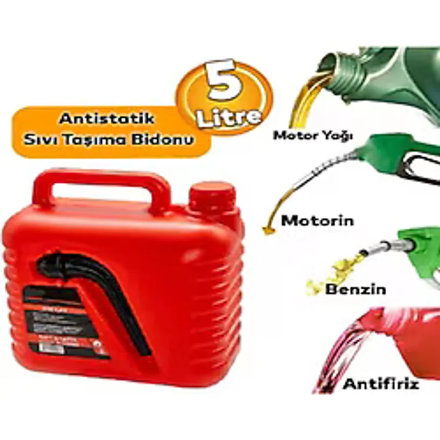 MS AKVARYUM CANLILARI ÜRETİM VE TEDARİK TESİSİ BENZİN BİDONU 5 LT ANTİSTATİK