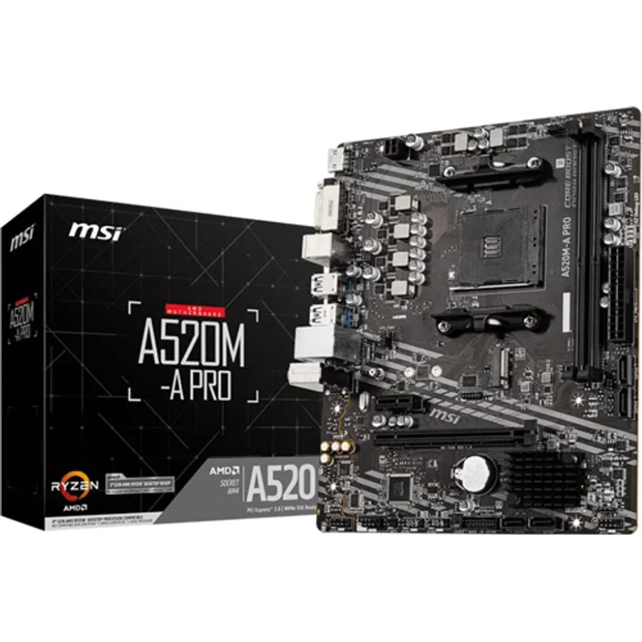 MSI A520M-A Pro AMD AM4 DDR4 Micro ATX Anakart