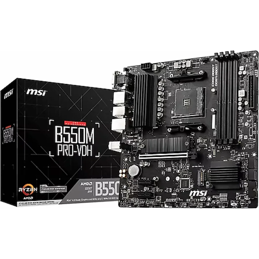 MSI B550M PRO-VDH AMD AM4 DDR4 Micro ATX Anakart