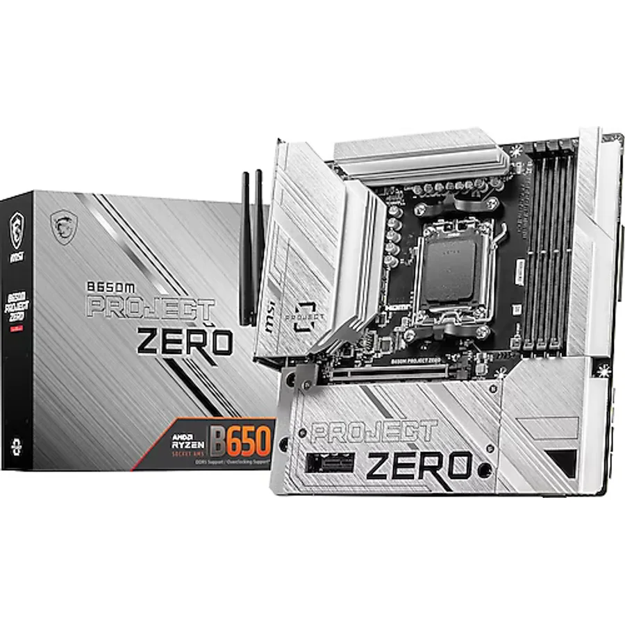 MSI B650M Project Zero Wi-Fi AMD AM5 DDR5 Micro ATX Anakart