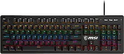 MSI Forge GK300 RGB Red Switch Kablolu Mekanik Oyuncu Klavyesi