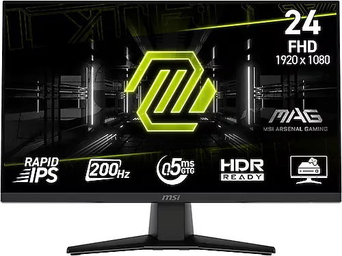 MSI MAG 242F 23.8" 0.5 ms Full HD IPS 200 Hz Oyuncu Monitörü