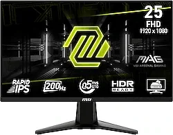 MSI MAG 255F E20 24.5" 0.5 ms Full HD IPS 200 Hz Oyuncu Monitörü