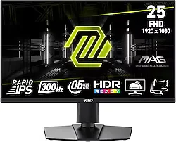 MSI MAG 255PXF 24.5" 0.5 ms Full HD Pivot IPS 300 Hz Oyuncu Monitörü