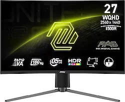 MSI MAG 27CQ6PF 27" 0.5 ms 2K Curved 180 Hz Oyuncu Monitörü