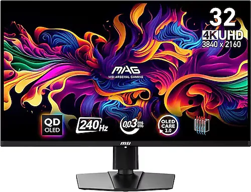 MSI MAG 321UPX QD-OLED 31.5" 0.03 ms 4K 240 Hz OLED Oyuncu Monitörü