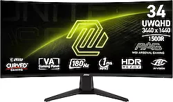 MSI MAG 346CQ 34" 1 ms WQHD Curved 180 Hz Oyuncu Monitörü