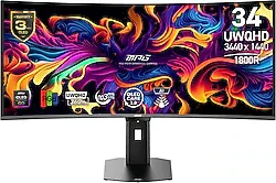 MSI MPG 341CQR QD-OLED X36 34" 0.03 ms WQHD Curved 360 Hz OLED Oyuncu Monitörü