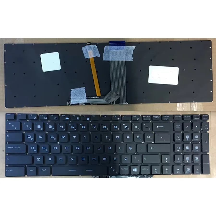 MSI PE70 7RD-266XTR Klavye Siyah Işıklı