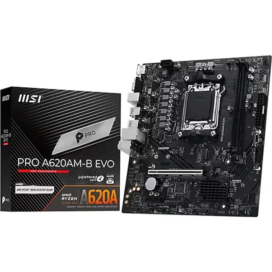 MSI Pro A620AM-B Evo AMD AM5 DDR5 Micro ATX Anakart