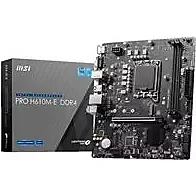 MSI Pro H610M-E Intel LGA1700 DDR4 Micro ATX Anakart