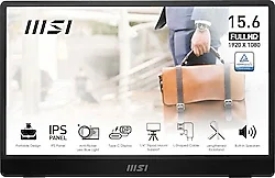 MSI PRO MP161 E2 15.6" 4 ms Full HD IPS 60 Hz Taşınabilir Monitör