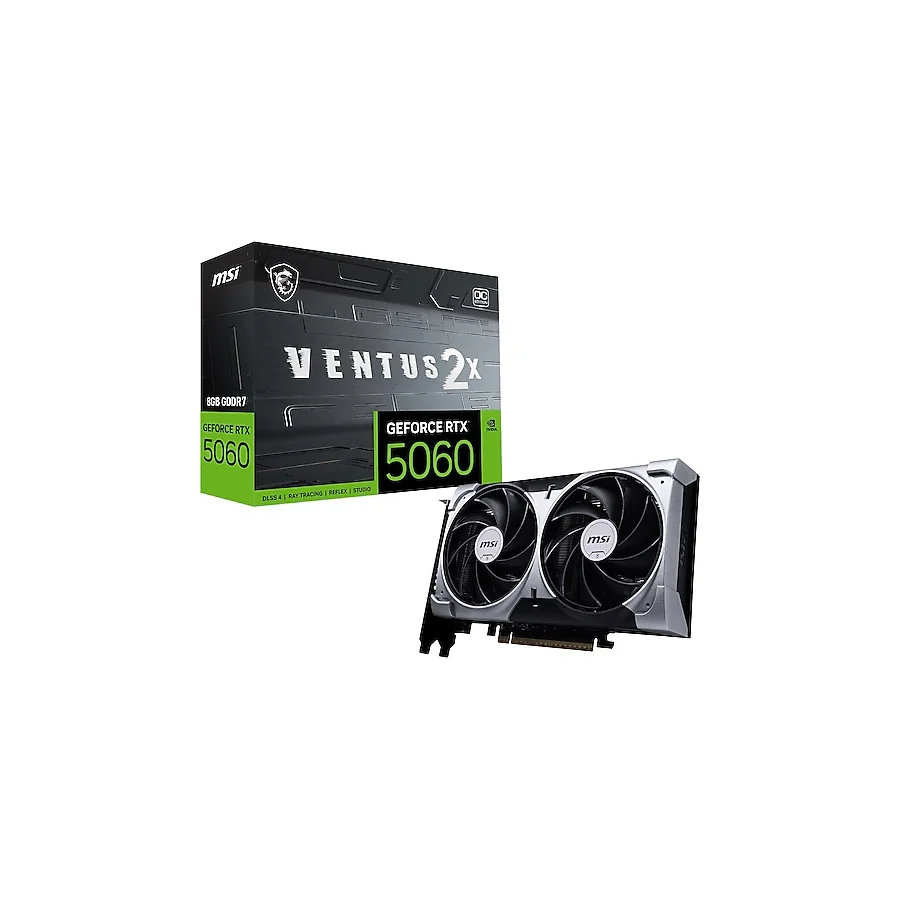 MSI RTX 5060 8G Ventus 2X OC G5060-8V2C 128 Bit GDDR7 8 GB Ekran Kartı