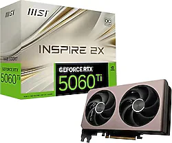 MSI RTX 5060 TI 16G Inspire 2X OC G506T-16I2C 128 Bit GDDR7 16 GB Ekran Kartı