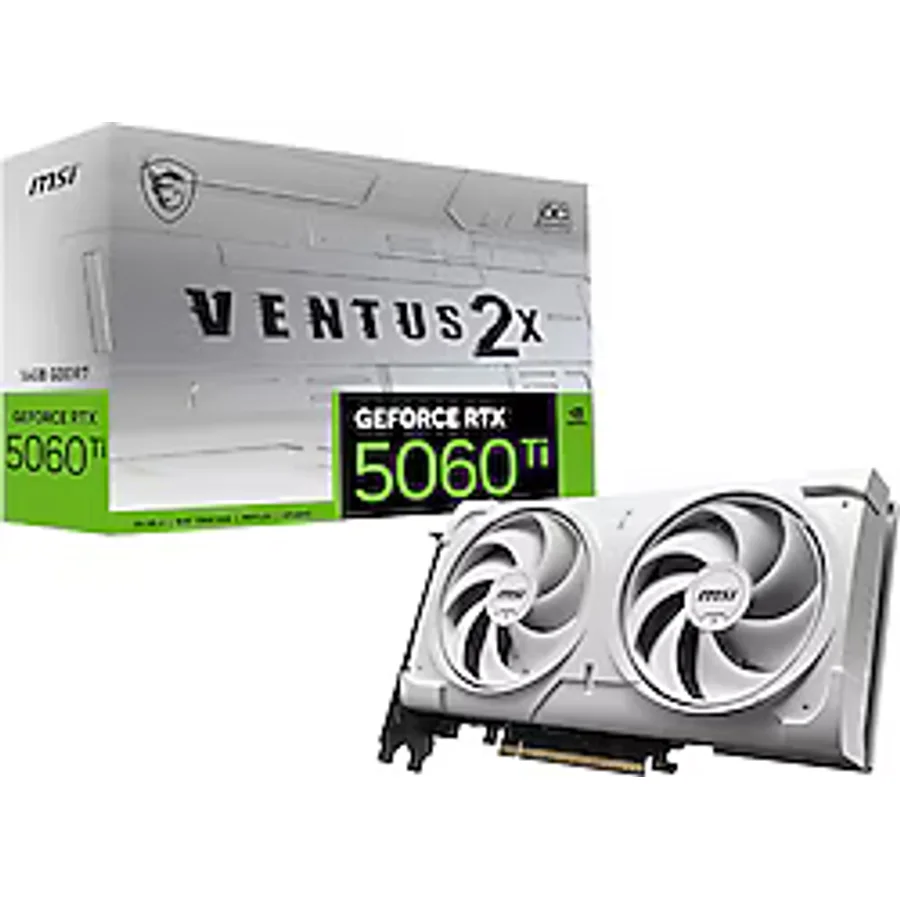 MSI RTX 5060 TI 16G Ventus 2X OC White Plus G506T16V2CWP 128 Bit GDDR7 16 GB Ekran Kartı