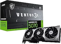 MSI RTX 5070 12G Ventus 3X OC G5070-12V3C 192 Bit GDDR7 12 GB Ekran Kartı