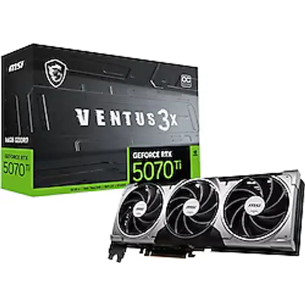 MSI RTX 5070 TI 16G Ventus 3X OC G507T-16V3C 256 Bit GDDR7 16 GB Ekran Kartı