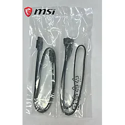 MSI Uyumlu Sata Kablosu İkili Paket Sata 3 6GB/SN Kablo Siyah