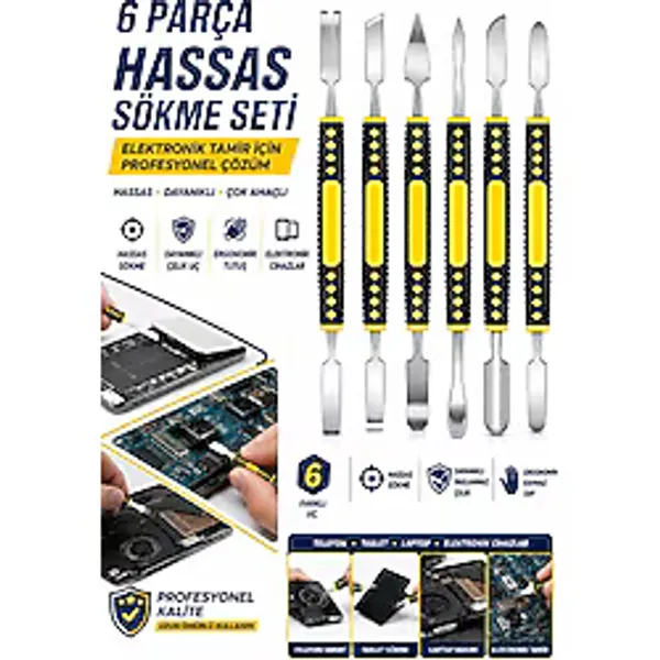 MSO Teknoloji VIP Kalite 6 Parça Elektronik Spatula Tamir Set
