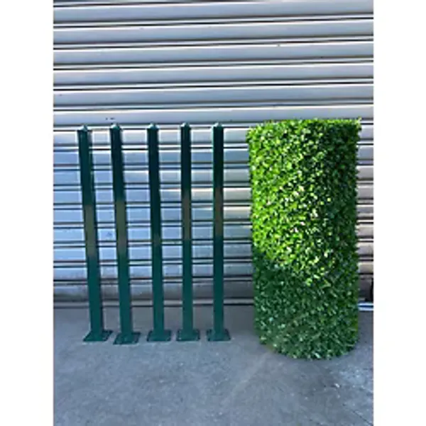 Msy Garden Fenc 100 cm x 10 mt Yeşil Çim Çit 5 Adet Çit Direği Aksesuarlar Dahil Dekoratif Alan Sınırlayıcı