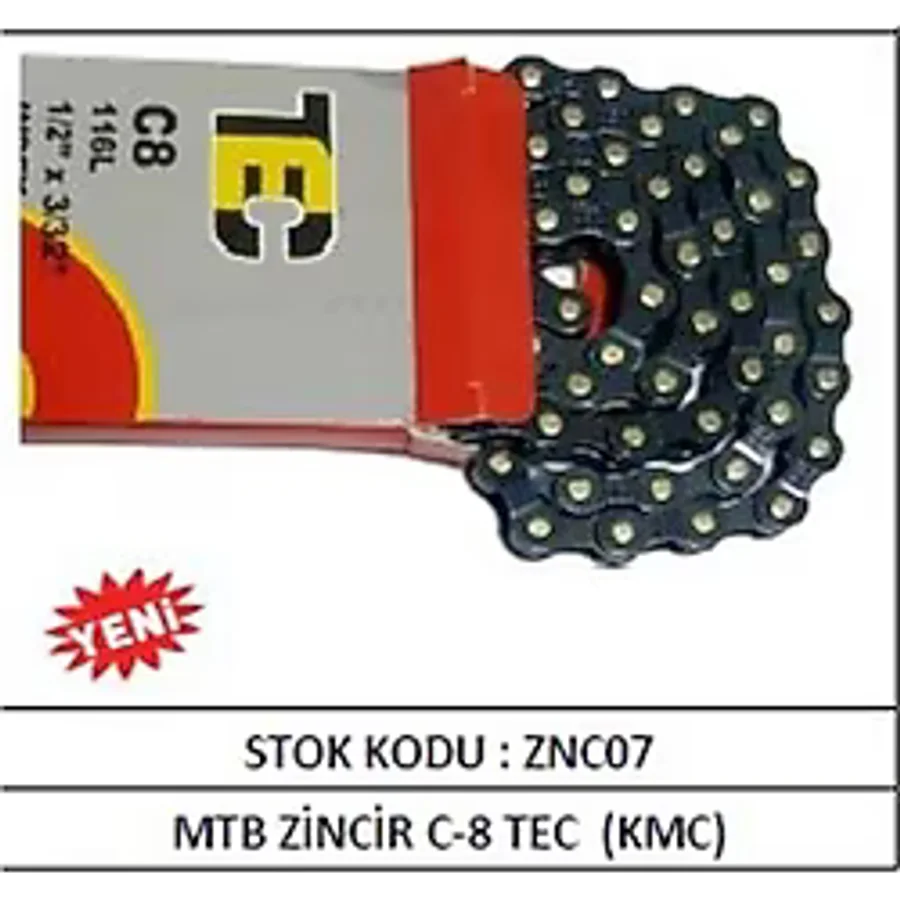 Mtb Zincir C-30 Tec (Kmc) Mtb Bisiklet Zinciri Vitesli Siyah