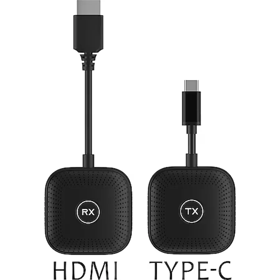 MTL Kablosuz Görüntü Aktarıcı Type-C - 1080P 60Hz, USB-C TX-RX, Tak Çalıştır, TV-PC Bağlantı Kiti