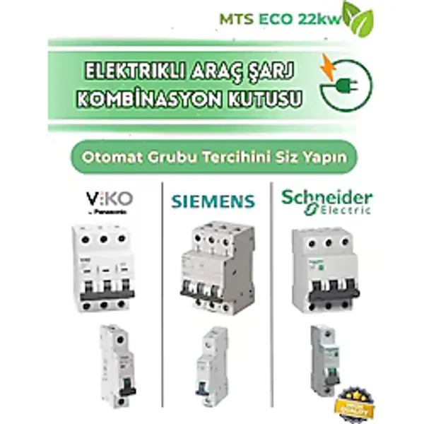 Mtsevcharger 7.4Kw Schneider 60 40 20 Cm Kombinasyon Panosu Kutusu Elektrikli Araç Şarj Cihazı Tesla Mavi Adaptör