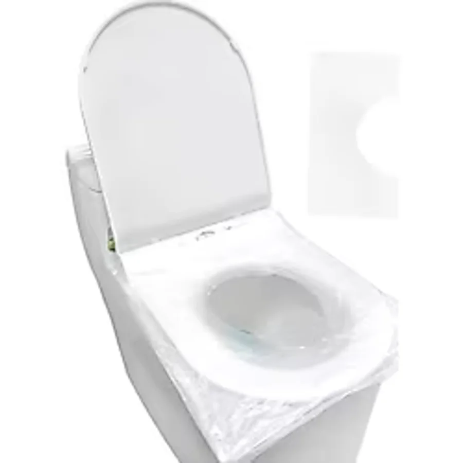 Mucit Home Hijyenik Tek Kullanımlık Klozet Kapağı Poşeti Şeffaf Kapak Örtüsü Pratik Seyehat Restaurant