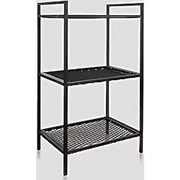 Mudesa MDSTELS006 Metal 3 Raflı Masa Arkası Dosya Dolabı Açık Metal Ofis Rafı Dekoratif Raf