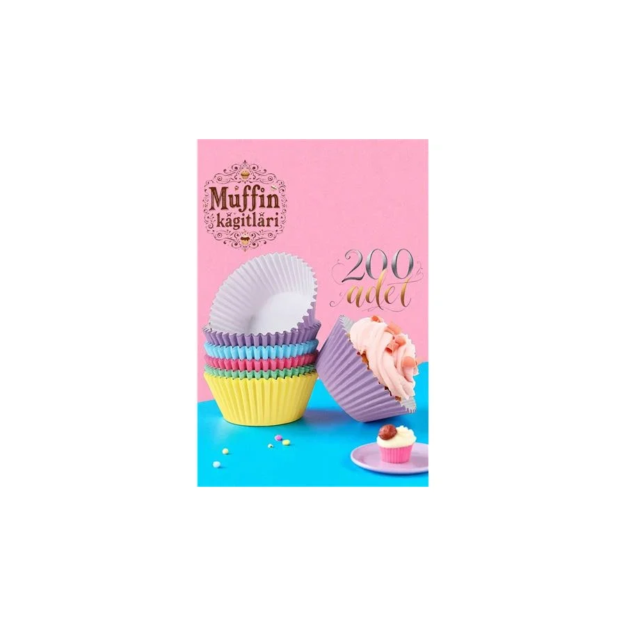 Muffin Kalıbı - Muffin Kağıdı - Muffin Kek Kalıbı 200 Adet