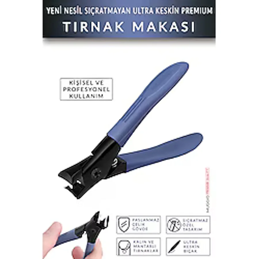 Muggio Yeni Nesil Premium Tırnak Makası Pensi Ultra Keskin Sıçratmaz