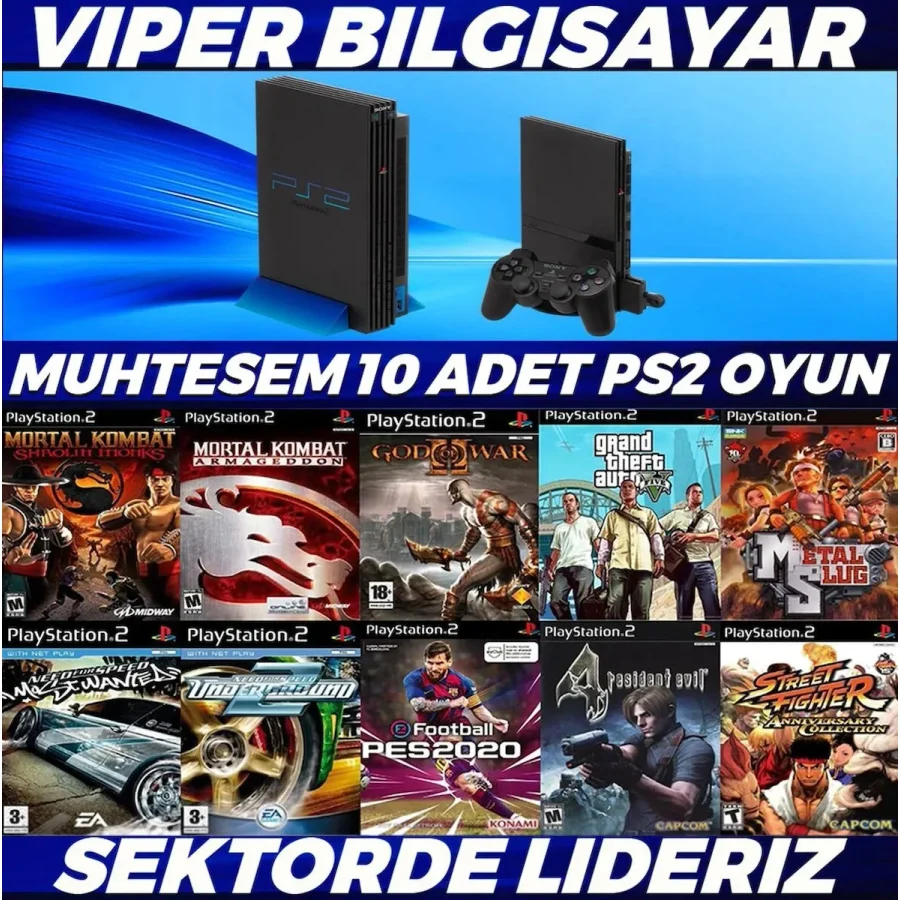 MUHTEŞEM 10 ADET PS2 OYUN [ AÇIKLAMAYI OKUYUNUZ ]