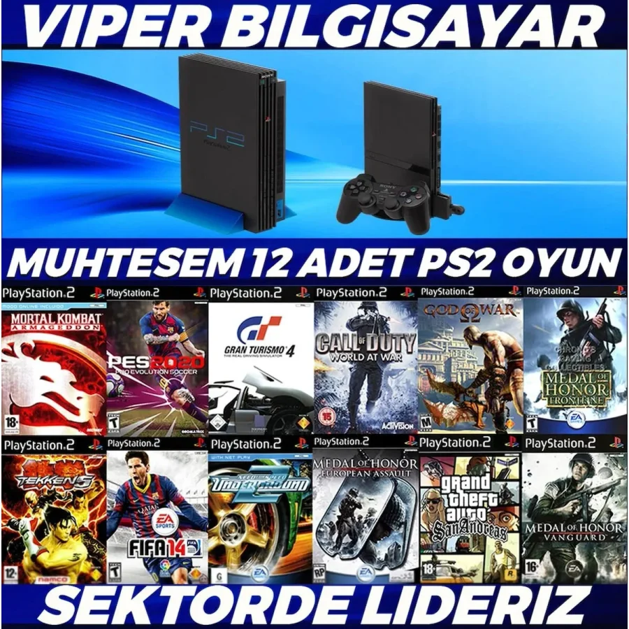 MUHTEŞEM 12 ADET PS2 OYUN [ AÇIKLAMAYI OKUYUNUZ ]