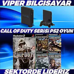 MUHTEŞEM CALL OF DUTY SERİSİ 5 ADET PS2 OYUN [ AÇIKLAMAYI OKUYUNUZ ]