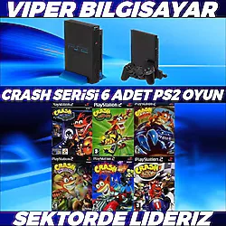 MUHTEŞEM CRASH SERİSİ 6 ADET PS2 OYUN [ AÇIKLAMAYI OKUYUNUZ ]