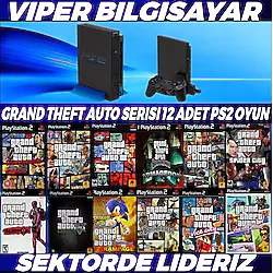 MUHTEŞEM GRAND THEFT AUTO 12 ADET PS2 OYUN [ AÇIKLAMAYI OKUYUNUZ ]